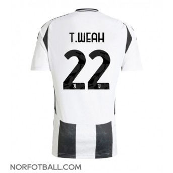 Billige Fotballdrakt Juventus Timothy Weah #22 Replika Hjemmedrakt 2024-25 Kortermet